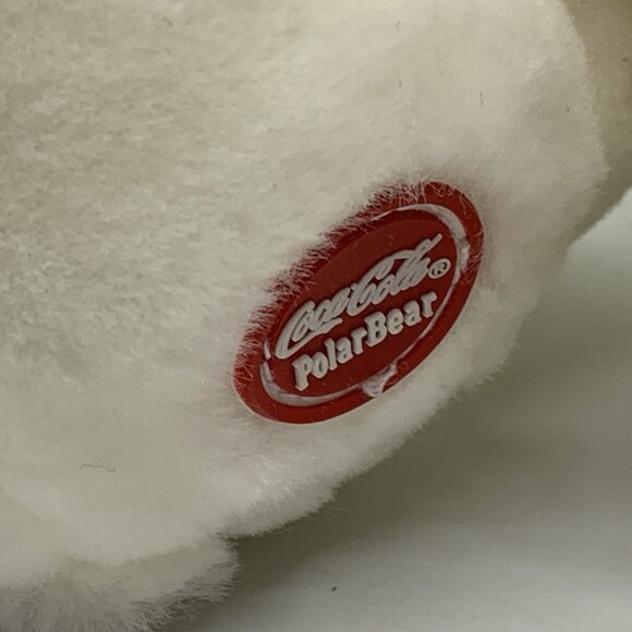 2 Plush Coca-Cola Boyds Bears Mini Polar Bears w/Red Embroidered Christmas Hats - Picture 7 of 12